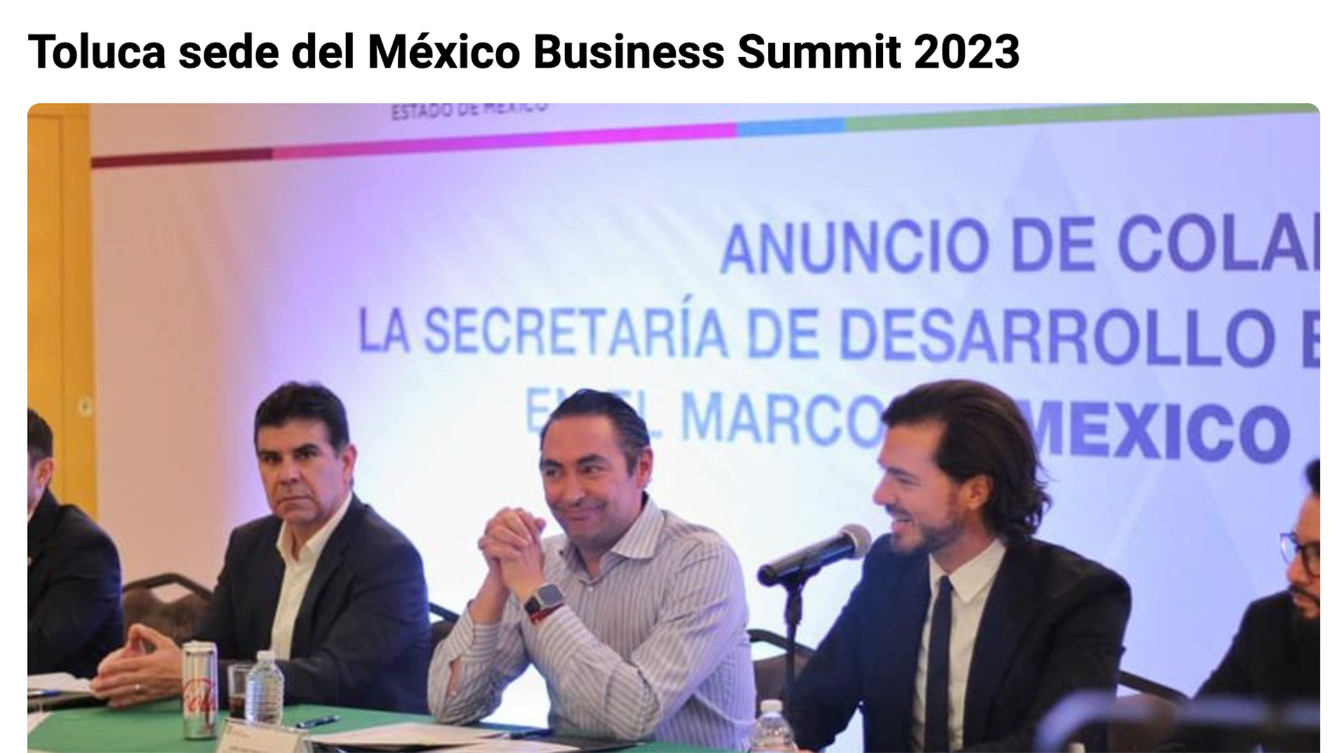 Toluca sede del México Business Summit 2023 Mexico Business Events
